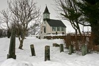 Kerkje in het Pingvellir N.P.