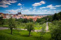 Uitzicht op Praag en de Praagse burcht