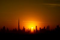 Zonsondergang Dubai